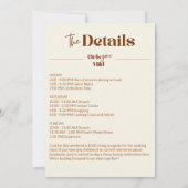 Girls Gone Mild Chic Bachelorette Beach Weekend Kaart (Achterkant)