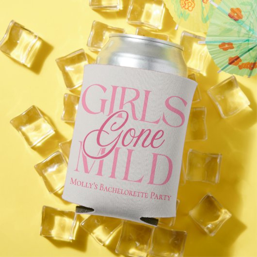 Girls Gone Mild - Custom Bachelorette Design Blikjeskoeler (Insitu Zomer)