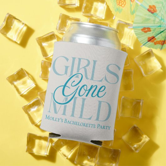 Girls Gone Mild - Custom Bachelorette Design Blikjeskoeler (Insitu Zomer)