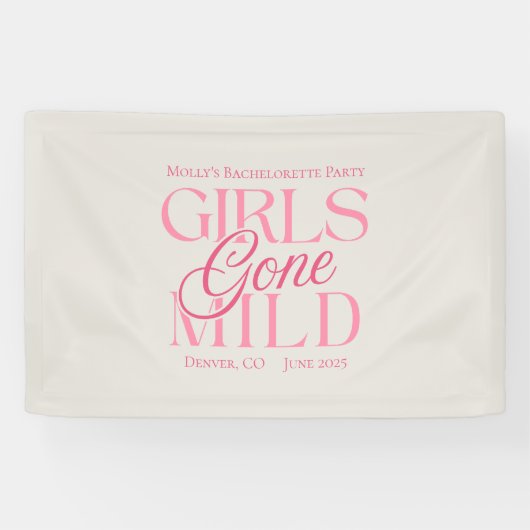 Girls Gone Mild - Custom Bachelorette Design Spandoek (Horizontaal)