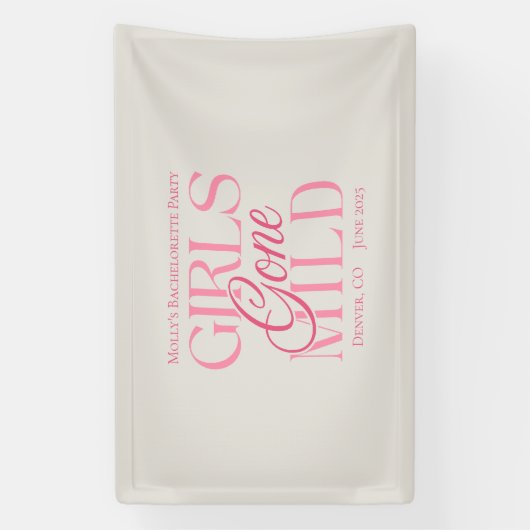 Girls Gone Mild - Custom Bachelorette Design Spandoek (Verticaal)