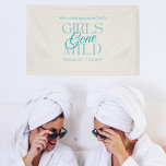 Girls Gone Mild - Custom Bachelorette Design Spandoek<br><div class="desc">Niet elk vrijgezellenfeest hoeft wild te zijn - en dat is precies de sfeer van dit brutale "Girls Gone Mild" -ontwerp! Met elegante stoffige blauwe typografie met een speelse twist, is deze afbeelding perfect voor bruidsfeesten die de voorkeur geven aan bijpassende loungewear boven late-night shots. Vier je weg - mild...</div>