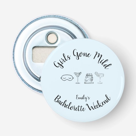 Girls Gone Mild Flesopener Button Flesopener (Voorkant)