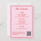 Girls Gone Mild Hand getrokken Bachelorette Weeken Kaart (Achterkant)