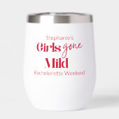 Girls Gone Mild Klassiek Afscheid Weekend Wit (Achterkant)