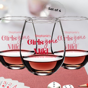 Girls Gone Mild Modern Afscheid Van De Meisjes Sfe Wijnglas Zonder Voet