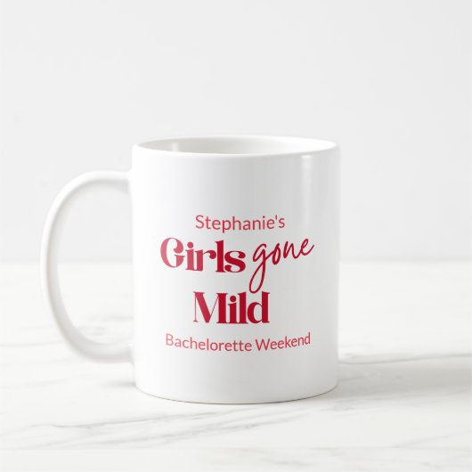 Girls Gone Mild Modern Script Meisjesweekend Koffiemok (Links)