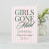 Girls Gone Mild Pajama Spa Bachelorette Weekend Kaart (Staand voorkant)