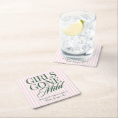 Girls Gone Mild Pajama Spa Bachelorette Weekend Kartonnen Onderzetters (Insitu)