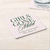 Girls Gone Mild Pajama Spa Bachelorette Weekend Kartonnen Onderzetters (Schuin)