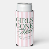 Girls Gone Mild Pajama Spa Bachelorette Weekend Seltzer Blikjeskoeler (Seltzer Voorkant)