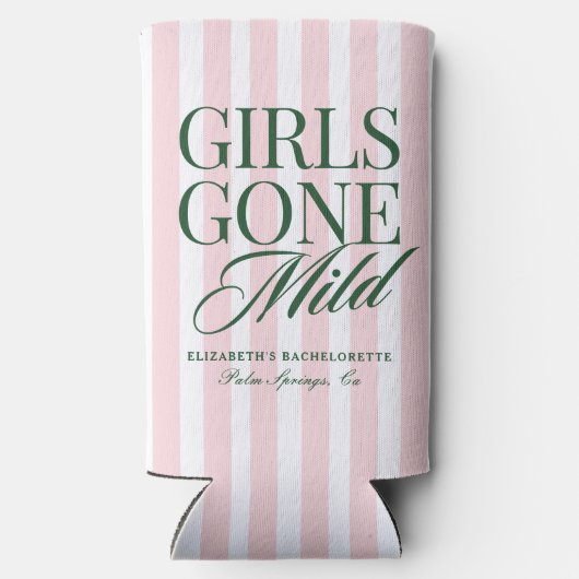 Girls Gone Mild Pajama Spa Bachelorette Weekend Seltzer Blikjeskoeler (Achterkant)