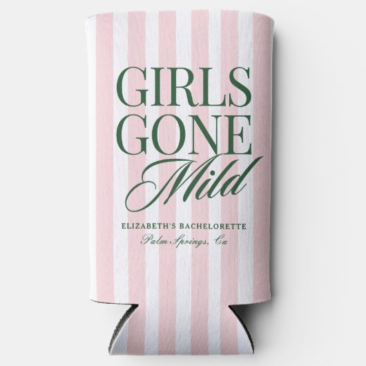 Girls Gone Mild Pajama Spa Bachelorette Weekend Seltzer Blikjeskoeler (Voorkant)