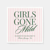 Girls Gone Mild Pajama Spa Bachelorette Weekend Servet (Voorkant)