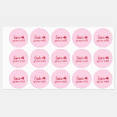 Girls Gone Mild Pink and Cherry Red Bachelorette   Labels (Vel)