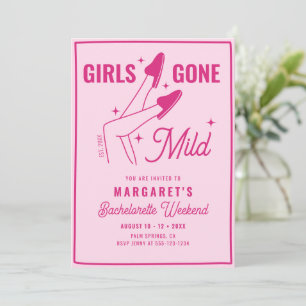 Girls Gone Mild Pink Bachelorette Weekend Spa Kaart
