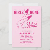 Girls Gone Mild Pink Hand getekend 30ste verjaarda Kaart (Voorkant)