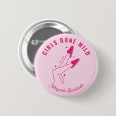 Girls Gone Mild Pink Spa Bachelorette Ronde Button 5,7 Cm (Voorkant /achterkant)