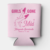 Girls Gone Mild Pink Spa vrijgezellenweekend Blikjeskoeler (Voorkant)