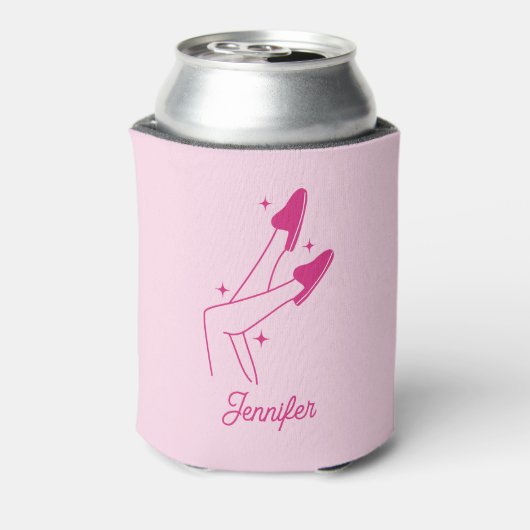 Girls Gone Mild Pink Spa vrijgezellenweekend Blikjeskoeler (Blikje Achterkant)