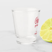 Girls Gone Mild Roze en Kersenrode Bachelorette Shot Glas (Links)