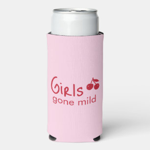 Girls Gone Mild Roze en Kersenrode Meidenfeest Seltzer Blikjeskoeler