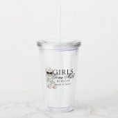 Girls Gone Mild Spa Bear Bachelorette Acryl Drinkbeker (Voorkant)