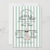 Girls Gone Mild Spa Bear Bachelorette Itinerary Kaart (Voorkant)