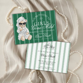 Girls Gone Mild Spa Bear Bachelorette Kaart
