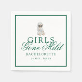 Girls Gone Mild Spa Bear Bachelorette Servet (Voorkant)