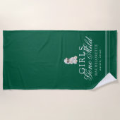 Girls Gone Mild Spa Bear Bachelorette Strandlaken (Voorkant)