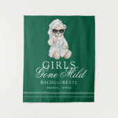 Girls Gone Mild Spa Bear Bachelorette Wandkleed (Voorkant)