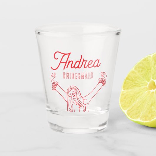 Girls Gone Mild Spa Pajama Bachelorette Party Shot Glas (Voorkant)