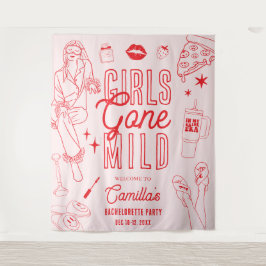 Girls Gone Mild Spa Pajama Bachelorette Party Wandkleed