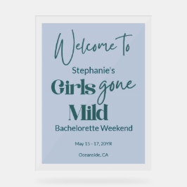 Girls Gone Mild Unique Bachelorette Beach Weekend Acryl Bord