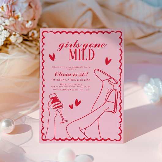 Girls Gone Mild Verjaardagsfeestje Kaart