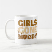 Girls Gone Muddy Fun Gift voor off-road liefhebber Koffiemok (Links)