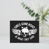 Girl's Gone Road Briefkaart (Staand voorkant)