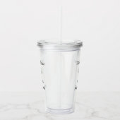 Girls Gone wild Bachelorette party name date bride Acryl Drinkbeker (Rechts)