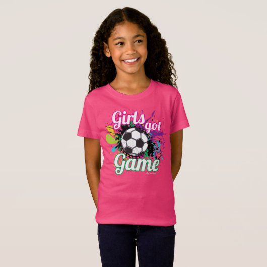 GIRLS GOT GAME SOCCER T-SHIRT (Voorkant volledig)