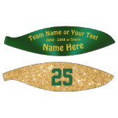 Girls Green en Gold Personalized Basketball Ball Basketbal (Panelen)