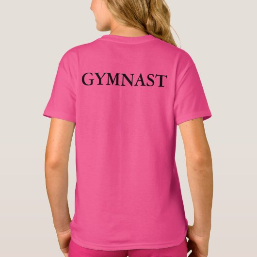Girls Gymnast Heart T-shirt (Achterkant)