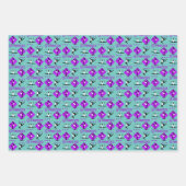 Girls Gymnastics Athletics Theme Cute Girly Inpakpapier Vel (Voorkant 2)