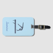 Girls Gymnastics Bagagelabel (Voorkant (horizontaal))