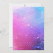 Girls Gymnastics Birthday Party Invitation Kaart (Achterkant)