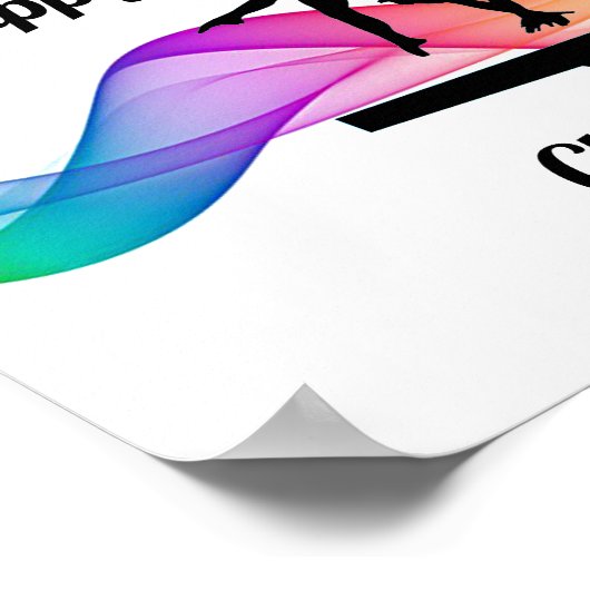 Girls Gymnastics Birthday Poster (Hoek)