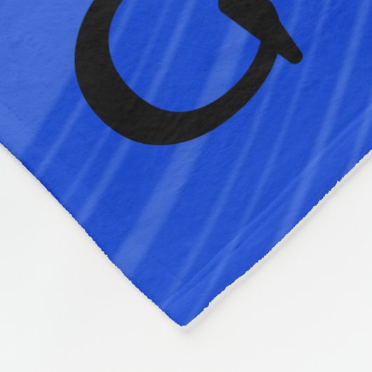 Girls Gymnastics Blue Abstract Fleece Deken (Hoek)