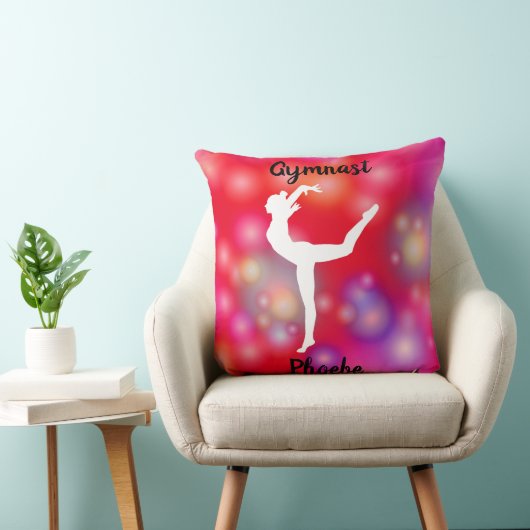 Girls Gymnastics Bubble Fun Kussen (Stoel)
