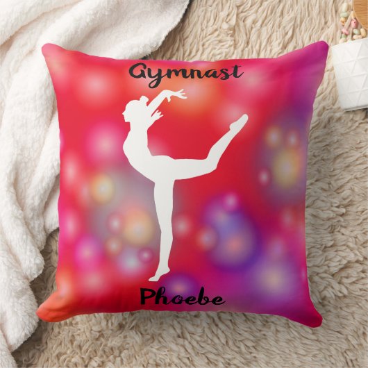 Girls Gymnastics Bubble Fun Kussen (Deken)