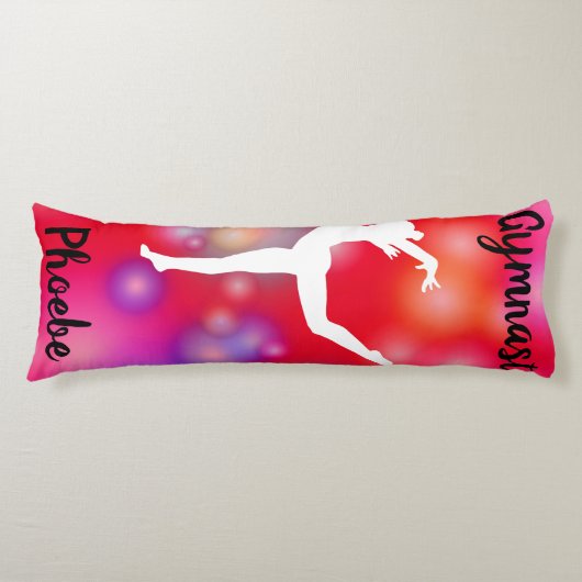 Girls Gymnastics Bubble Fun Lichaamskussen (Voorkant)